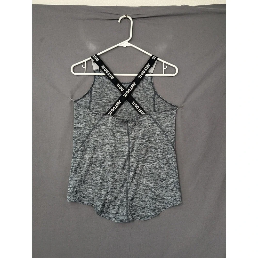 Nike Dri-FIT Just Do It Crossback Tank Top Gray‎ Heather BQ6438-010 Womens XL